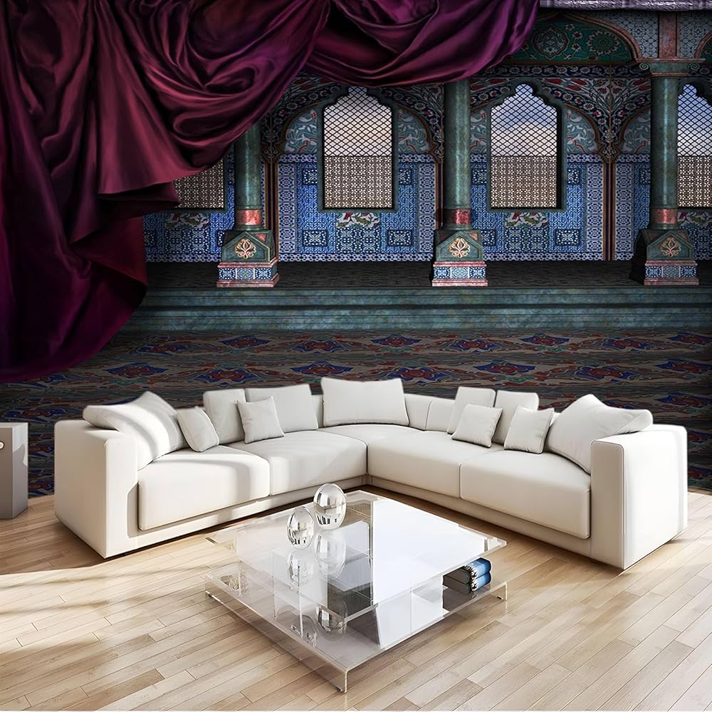 Amazon | 壁壁画壁紙家の装飾 ヨーロッパ風の宮殿建築 壁画の